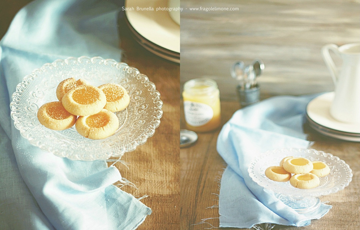 Lemon curd thumbprint cookies, o anche: paradiso al limone :)